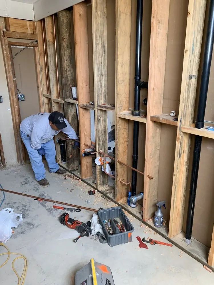 Commercial rough-in plumbing for Water Heater Replacement in North Salem
